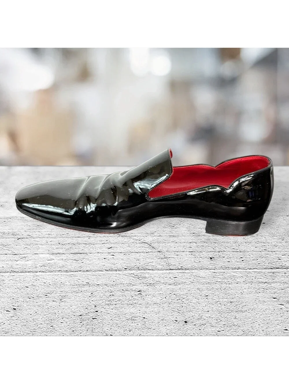 CHRISTIAN LOUBOUTIN DANDY CHICK  PATENT LEATHER LOAFER SZ 41.5 US 8.5